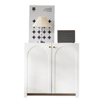 sideboard 2 door cabinet 80 x 40 x 80 cm cream-white