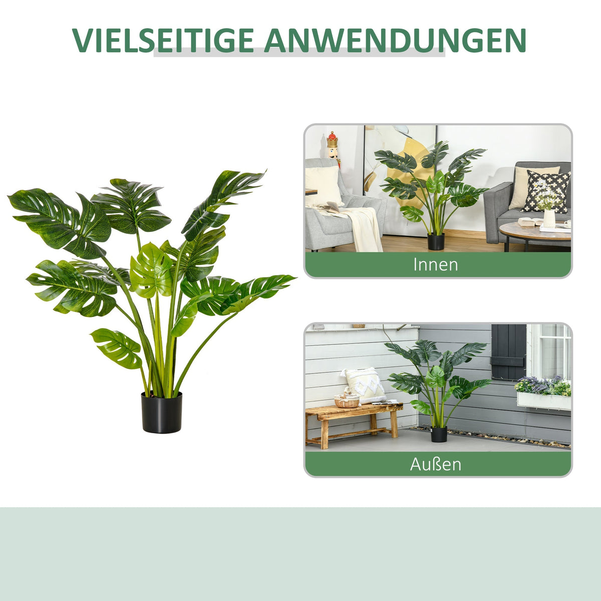 Artificial Plant, Decorative Houseplant 110 cm, Plastic