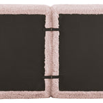 U-Shaped Modular Sofa Plush No Assembly High-Resilience Foam - Pink