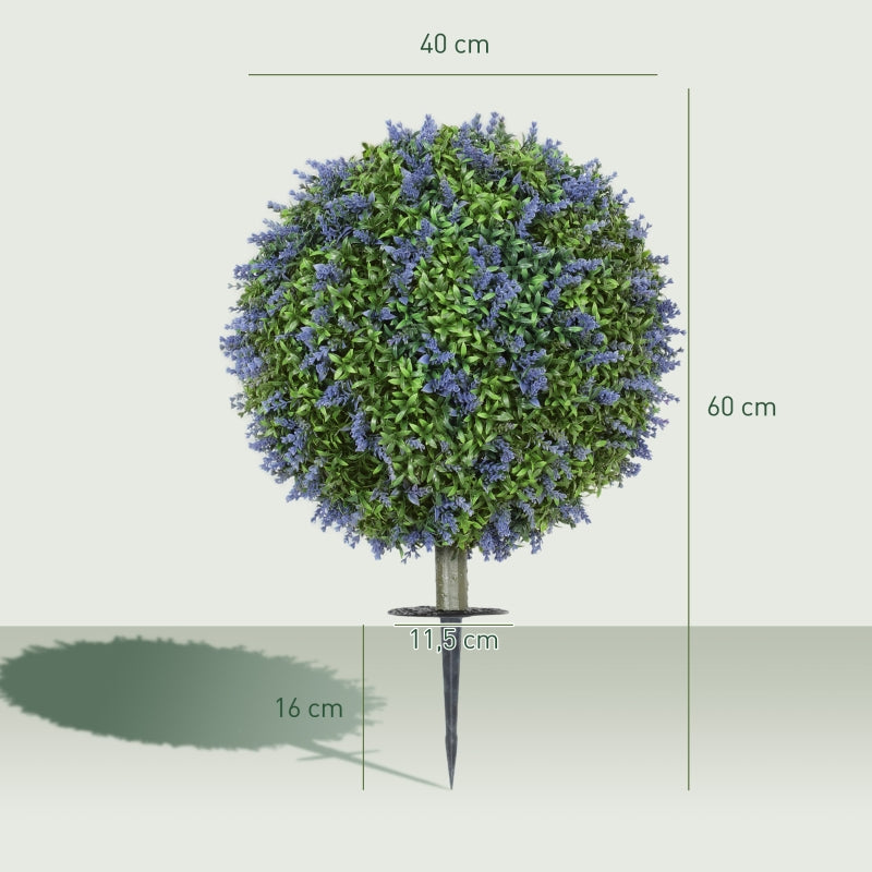 Artificial Lavender Plants, 60cm UV Protection, Green