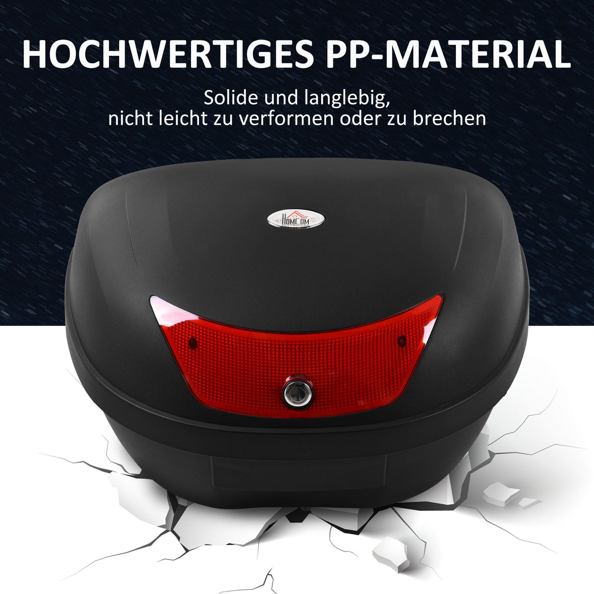 Motorcycle Case 48L Topcase Black