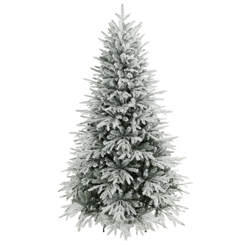 Snow-Covered Christmas Tree, 180cm 1920 Tips, White