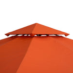 Replacement Roof for 3x3m Gazebo, Weatherproof & Durable, Rust Red Polyester