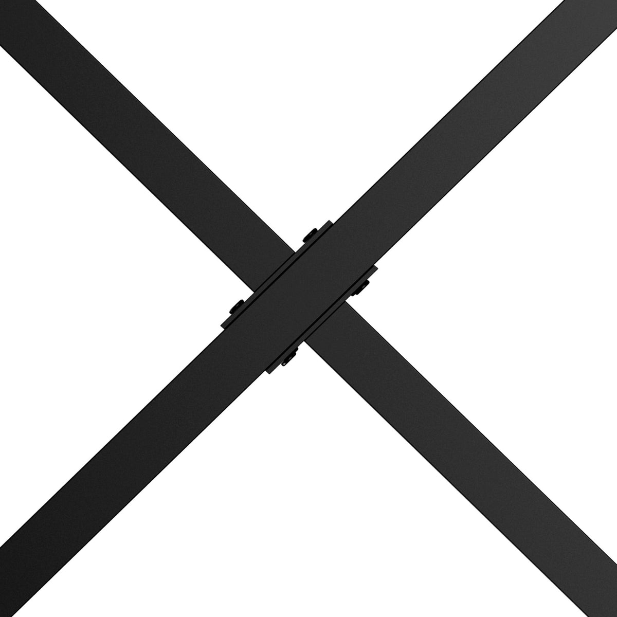 Table Legs X-Shape for Dining Desk Coffee Table Steel Black