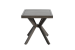 Outdoor Aluminum Square Side Table End Table for Patio, Backyard, Pool, Indoor, Dark Gray