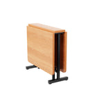Extendable Dining Table 120x80 cm Foldable Modern Minimalist Natural Color