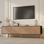 TV Cabinet Modern Low 179cm Color-Block Design