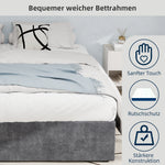 Bed Frame 160x200cm Lift Storage - Dutch Velvet Grey
