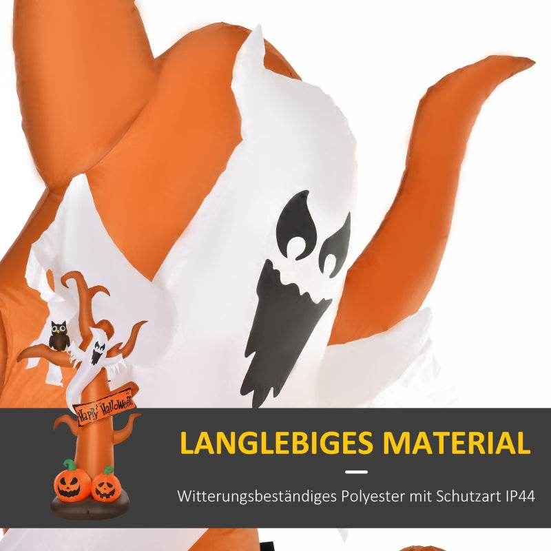 Self-Inflating Halloween Decoration, LED Lights with Blower, 156x107x274cm