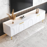 TV Cabinet Lowboard 170cm Textured Door Gold Handles/Feet