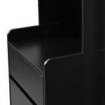 Hallway coat rack with padded storage bench and pegboard, 4 hooks, black