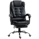 Office Chair, Footrest Desk Chair, Adjustable Backrest, Height Adjustable, Black