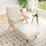 3-in-1 Convertible Armchair Sofa Bed, Upholstered Folding Seat, Modern Design