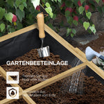 Raised Bed, Foldable Cold Frame, 12 Dividers, Natural Wood