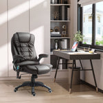 Massage Office Executive Gaming Chair with 6-Point Vibration, Heat Function, Artificial Leather