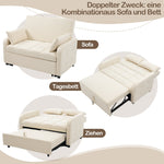 Sofa Bed, Multifunctional Folding Adjustable Backrest, 180x127 cm