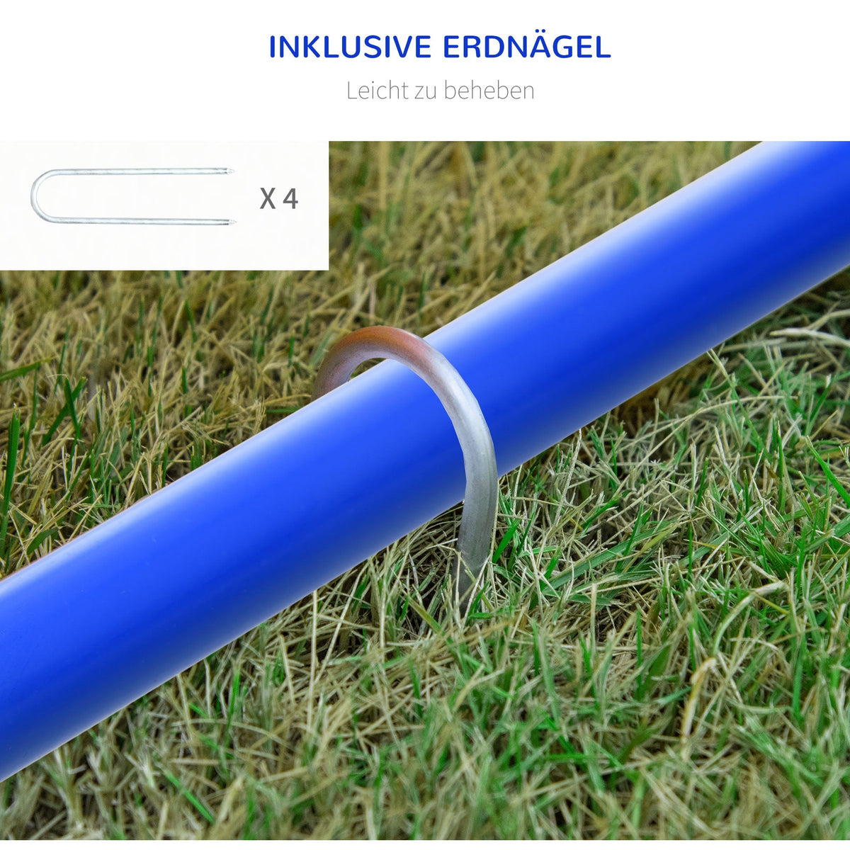 Dog Agility Training Set 4-Piece with Carrying Bag, Blue Orange