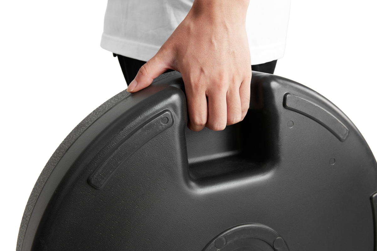 Umbrella Base, Water/Sand Filled Round, Black