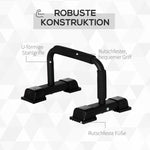 Push-Up Handles, Set of 2 Non-Slip Bars, Steel