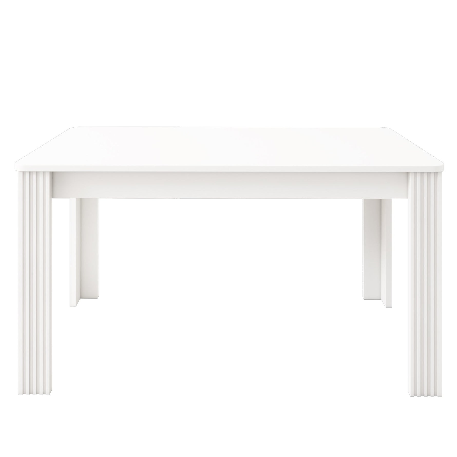Dining Table Rectangular Modern Simple Oak - White