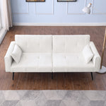 Futon Sofa Bed, Modern 68" Convertible Sleeper Couch, Small Spaces