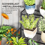 3-Tier Plant Stand, Metal, 66cm High, Black