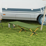 Folding Sun Lounger, Garden with Side Pocket, Oxford Dark Green