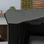Hollywood Swing Cover 3-Seater Water-Repellent UV-Resistant 420D Oxford Fabric Dark Grey