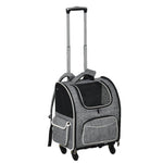 Dog Trolley 2-in-1 Transport Bag & Pet Backpack, Grey