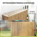 Wooden Garden Shed, Weatherproof Tool Shed with Shelves, Brown