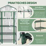 Plastic Greenhouse, 4-Shelf Cold Frame, Transparent