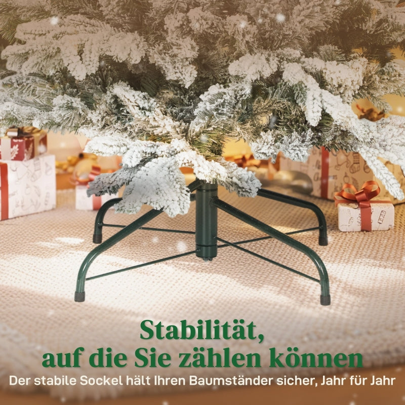 Artificial Christmas Tree 150cm 1162 Branches Snow, Green & White