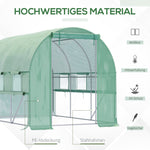 Walk-in Tunnel Greenhouse 2.95x2x2m 6 Windows UV Protection Garden