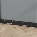 Trash Can 2x30L Pedal Bin with Lid, Metal