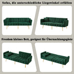 Two-seater Folding Sofa Bed Multifunctional Adjustable Velour