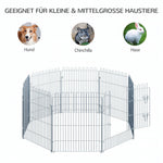 Puppy Run Playpen 8-Piece 63x76cm Safe Stable Metal