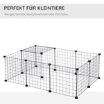 Small Animal Outdoor Enclosure, Flexible Metal Mesh, Black