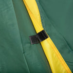 Dome Tent 2-3 Persons Fiberglass Polyester Green+Yellow