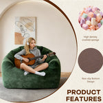 Ergonomic Round Bean Bag Chair Full-Body Contouring