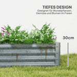 Raised Bed, Weather-Resistant Cold Frame Garden Planter, Steel