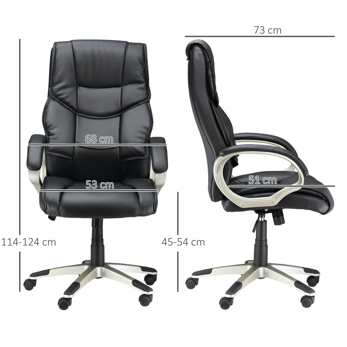 Office Chair, Height Adjustable, Rocking, Ergonomic, Desk Chair