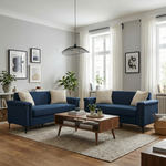 Sofa Set 2-Seater 172cm Space-Saving 2-Piece - Fabric