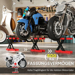 Motorcycle Jack, 500 kg Load, Adjustable Scissor Lift, Metal