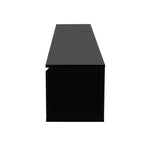 TV Cabinet High-Gloss 180cm Wall-Mounted LED USB - Black/White