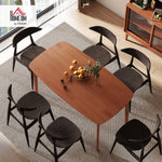 Dining Table, Country Style 150 x 80 cm, Brown Wood