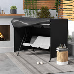 3-Seater Swing Cover, Water-Repellent UV-Resistant 600D Oxford Fabric, Black