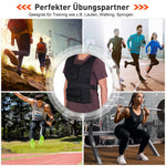 Weighted Vest 20 kg Adjustable Training Oxford Black