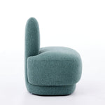 Bunny-Ear Ottoman Fixed Padded No Storage - Fabric