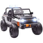 Electric Ride-on Car with Parent-Child Seat and Remote Control, White