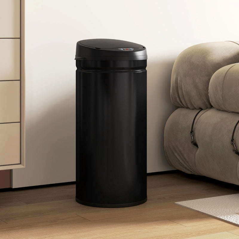 Waste Bin 42L Sensor-Activated Soft-Close Touchless - Stainless Steel